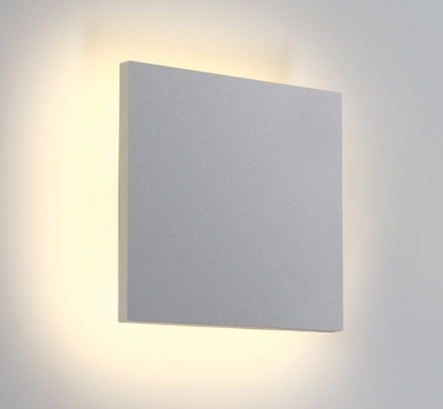 [267450AWW] APLIQUE PARED CUAD. LED 7W 3000K IP54 ONE LIGHT. (Blanco)