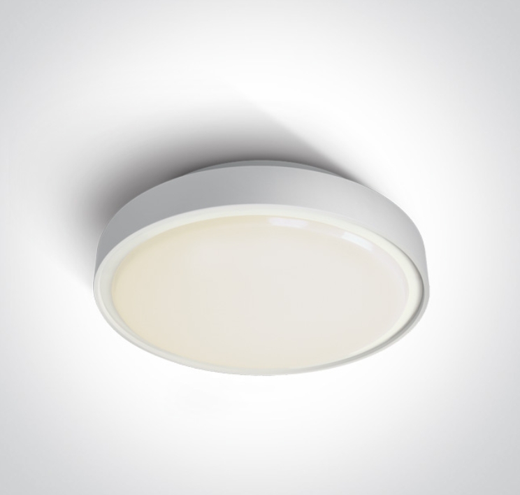 [267280ANWW] APLIQUE TECHO CIRC. LED 24W 3000K IP65 ONE LIGHT. (Blanco)