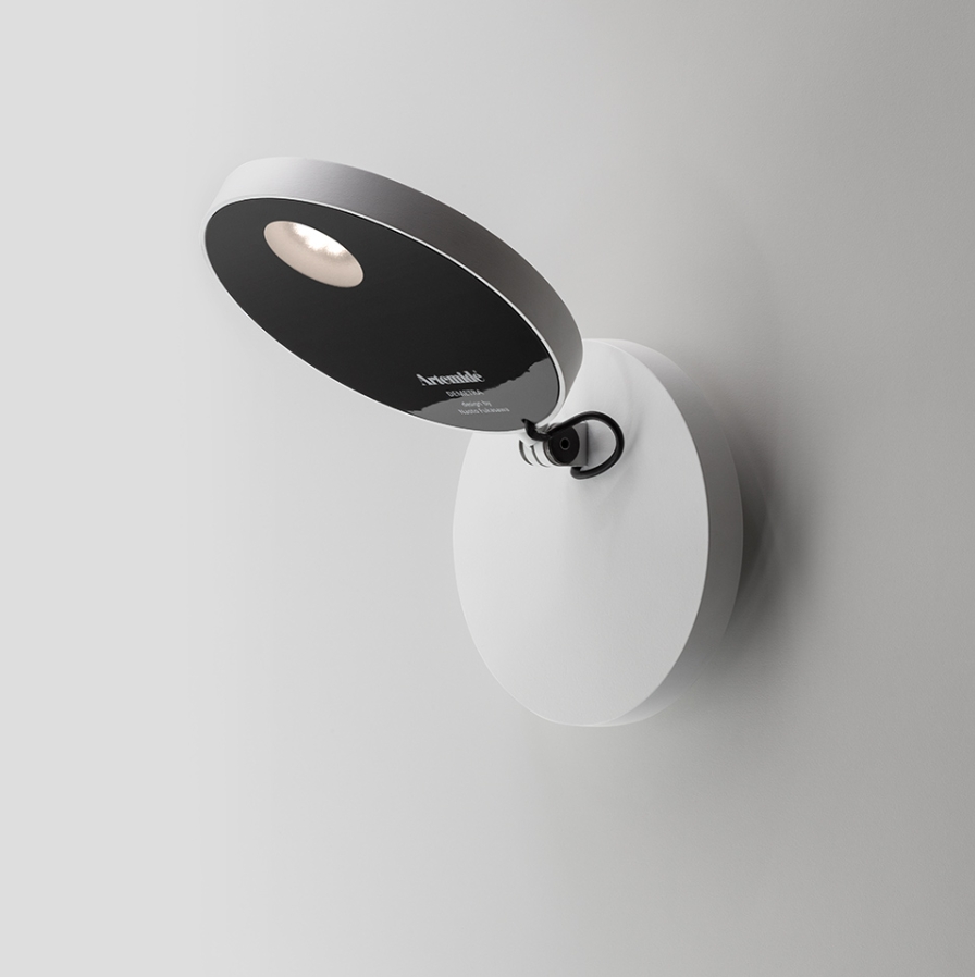 [511730W20A] APLIQUE PARED DEMETRA FARETTO SWITCH LED ARTEMIDE. (Blanco)