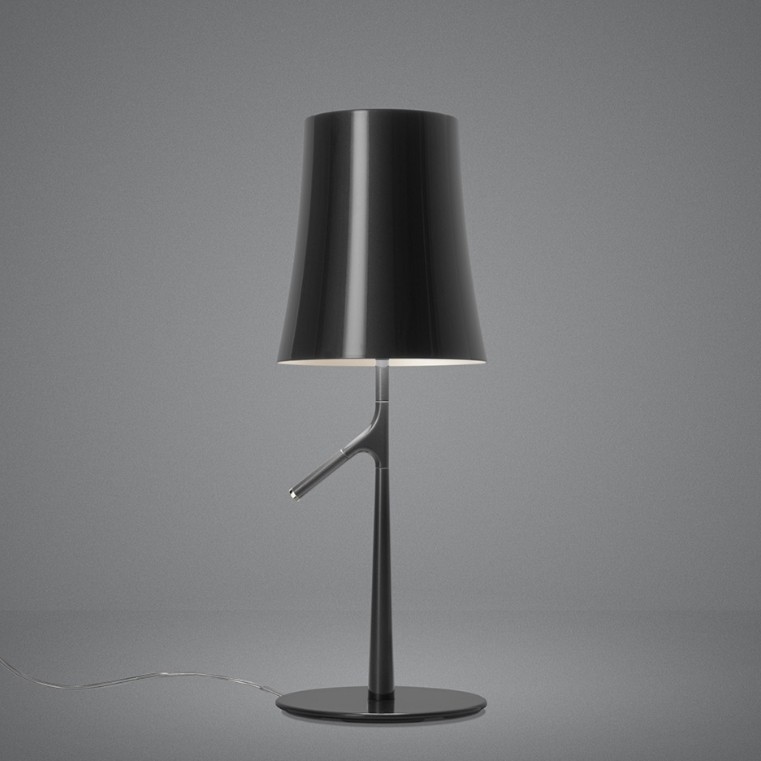 [69FN221001S22] LAMPARA DE MESA BIRDIE PICCOLA FOSCARINI. (Negro)