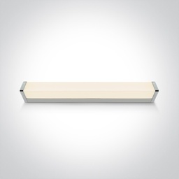 [238114MAW] APLIQUE PARED LED 230V 16W IP44 CHROME RECTANGULAR ONE.