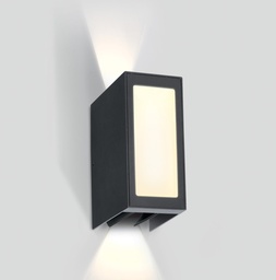 [267440ANW] APLIQUE PARED LED 240V 9W 3000K IP54 GRAFITO RECTANGULAR ONE.
