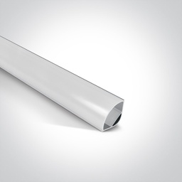 [27908AAL] PERFIL ALUMINIO 2MTS + DIFUSOR OPAL PC ONE LIGHT.