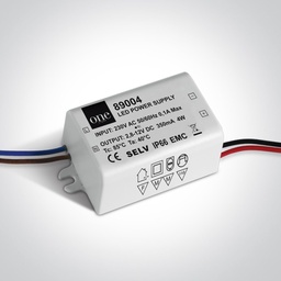 [289004] DRIVER LED 350mA 1-4W IP66 ONE LIGHT.