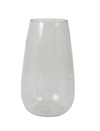 [607721996] PERLY GLASS CLEARLIGHT GREY VASE 23*41 LL.