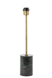[608300081] MARBLE LAMP BASE GREEN MARBLE+BRONZE ANTIGUO 10*51cm LL.