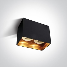 APLIQUE TECHO REC. 2xGU10 MAX.10W IP20 ONE LIGHT.