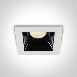 [250107BWW] DOWNLIGHT CUAD. LED 6,5W 3000K IP20 DIM. ONE LIGHT.