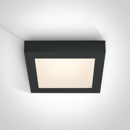 [262122FBW] APLIQUE TECHO CUAD. LED 22W 3000K IP40 ONE LIGHT.