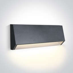 [267386CANW] APLIQUE PARED LED 240V 4W 3000K IP65 ANTRACITA ONE.