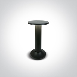 [267490BW] BOLARDO LED 6,5W 3000K NEGRO h=30CM ONE.