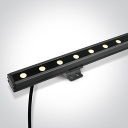 [27055BW] PROYECTOR LED 24V DC 24W 3000K IP66 BLACK LINEAL L= 1M ONE.