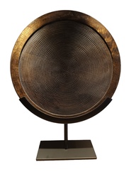 [606993912] KAMUDI WOOD BROWN MAT NEGRO Ø35cm *12*47 LL.