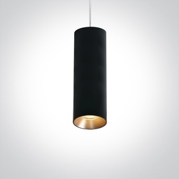 COLGANTE CILINDRICO 1xGU10 MAX.10W IP20 ONE LIGHT.