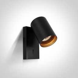 APLIQUE PARED SPOT 1xGU10 MAX.10W IP20 SWITCH ON/OFF ONE LIGHT.