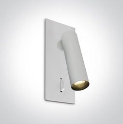 APLIQUE PARED SPOT LED 3W 3000K IP20 SWITCH ON /OFF ONE LIGHT.