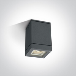 APLIQUE TECHO 1xGU10 240V 35W IP54 CUADRADO ONE.