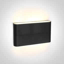 APLIQUE PARED REC. LED 2x6W 3000K IP54 ONE LIGHT.