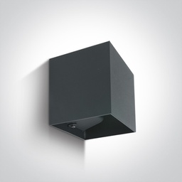 APLIQUE PARED REC. LED 2x3W 3000K IP54 ONE LIGHT.