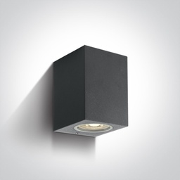 APLIQUE PARED REC. 1xGU10 MAX.10W IP65 ONE LIGHT.