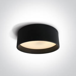 [67438BW] APLIQUE TECHO LED Ø355mm 230V 40W 3000K IP20 BLACK REDONDO ONE.