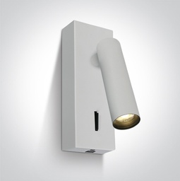 APLIQUE PARED SPOT LED 3W 3000K IP20 USB ONE LIGHT.