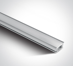 [27914RAL] PERFIL EMB. ALUMINIO 2MTS + DIFUSOR OPAL PC IP67 ONE LIGHT.